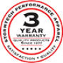 3 Year Warranty